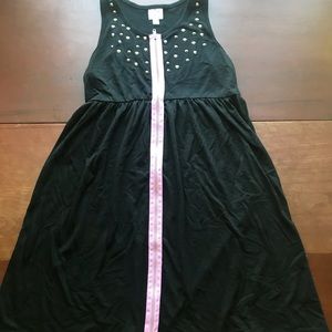 ***3 for $10*** black dress with pink zip